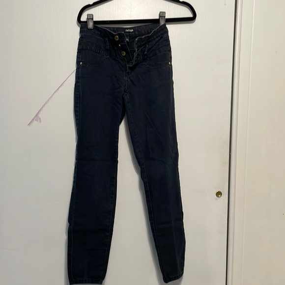 High waisted navy jeans - Picture 1 of 9